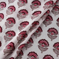 Sanganeri Floral Hand Block Print Modal Silk Fabric 03