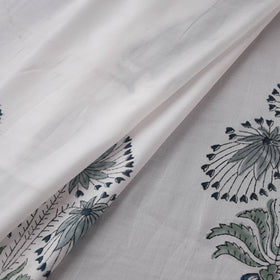 Sanganeri Floral Hand Block Print Modal Silk Fabric 02