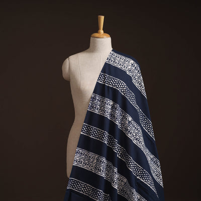 Hand Block Batik Print Cotton Fabric 08
