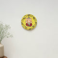 Ganesha - handpainted clay art wall frame 06 - handcrafted