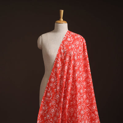 Hand Block Batik Print Cotton Fabric 10