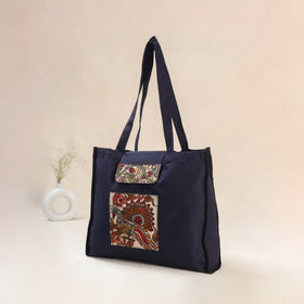 Blue - Srikalahasti Handpainted Kalamkari Shoulder Bag 59