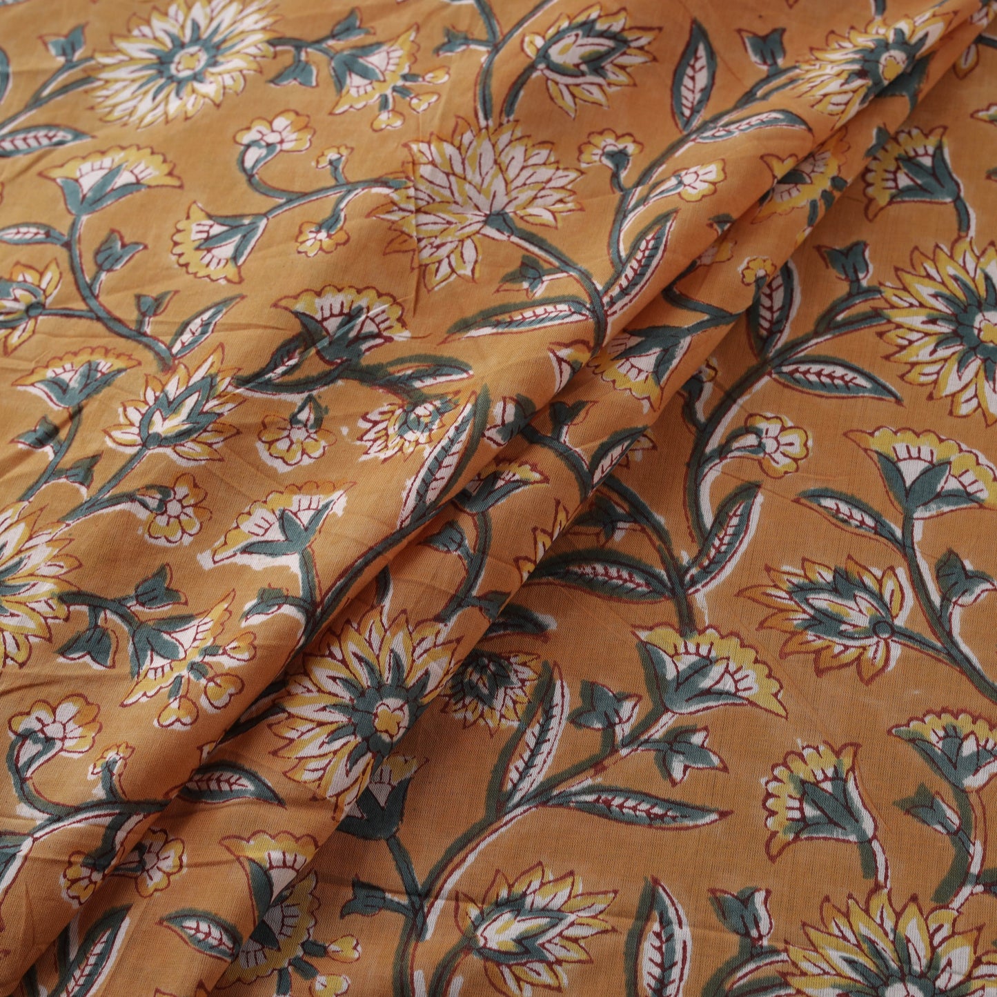 Cotton Hand Block Sanganeri Print Fabric 20