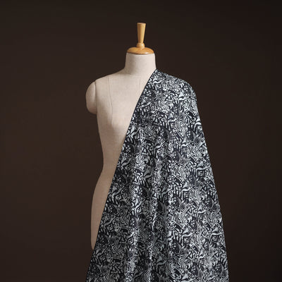Hand Block Batik Print Cotton Fabric 14