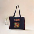 Blue - Srikalahasti Handpainted Kalamkari Shoulder Bag 61