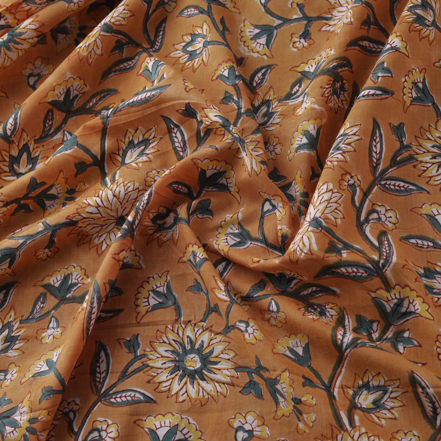 Cotton Hand Block Sanganeri Print Fabric 20