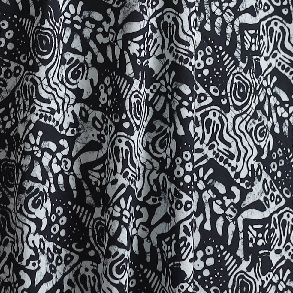 Hand Block Batik Print Cotton Fabric 14