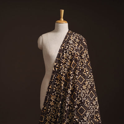 Hand Block Batik Print Cotton Fabric 13