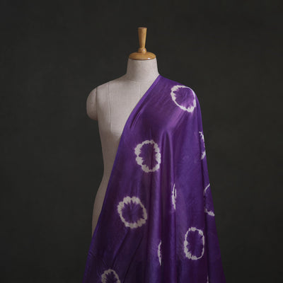 Shibori Tie-Dye Chanderi Silk Fabric 08