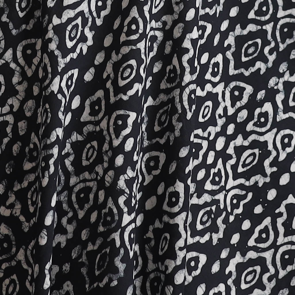 Hand Block Batik Print Cotton Fabric 12