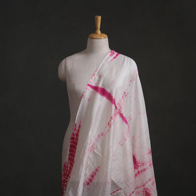 Shibori Tie-Dye Chanderi Silk Fabric 01