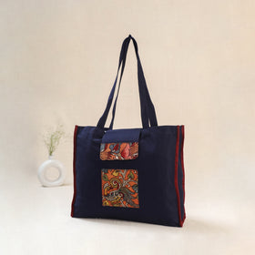 Blue - Srikalahasti Handpainted Kalamkari Shoulder Bag 63