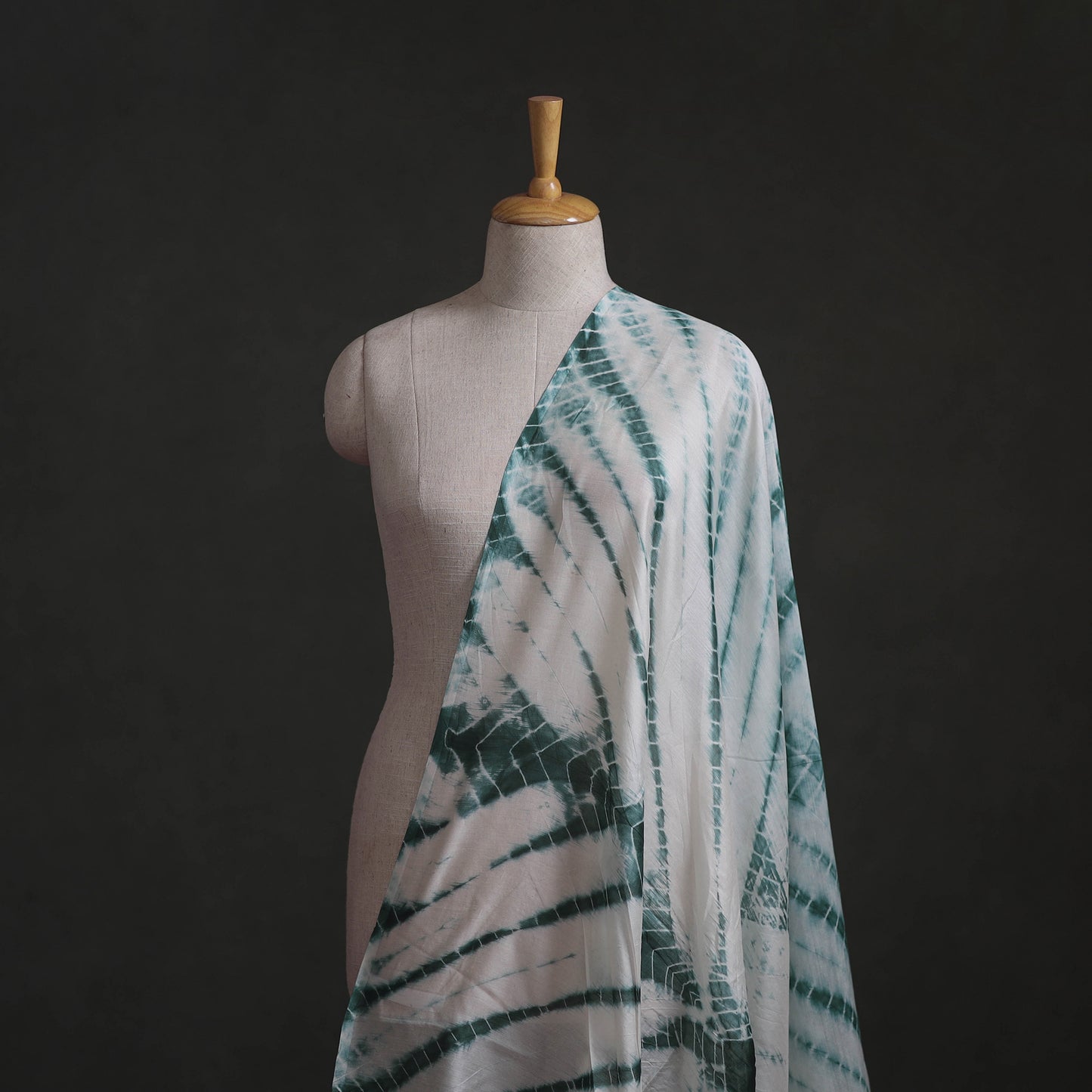 Shibori Tie-Dye Chanderi Silk Fabric 02