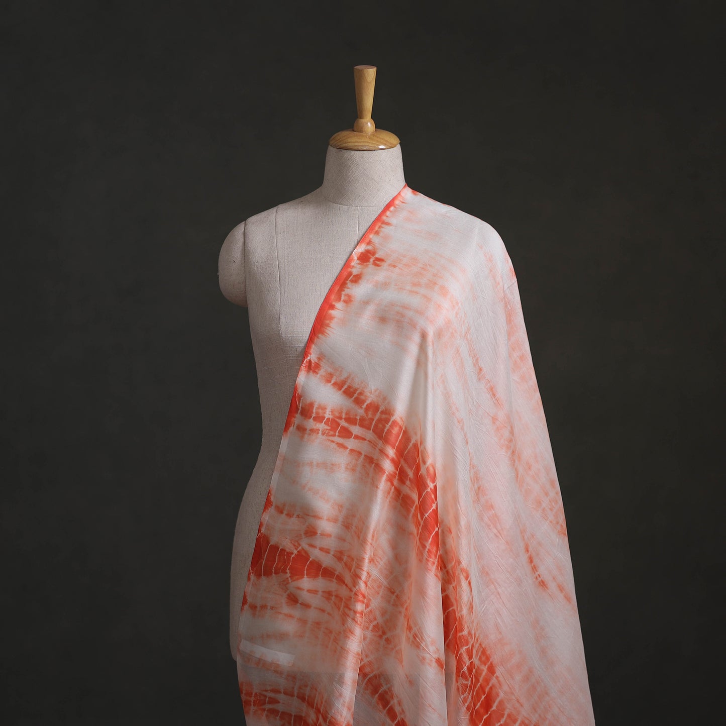 Shibori Tie-Dye Chanderi Silk Fabric 03