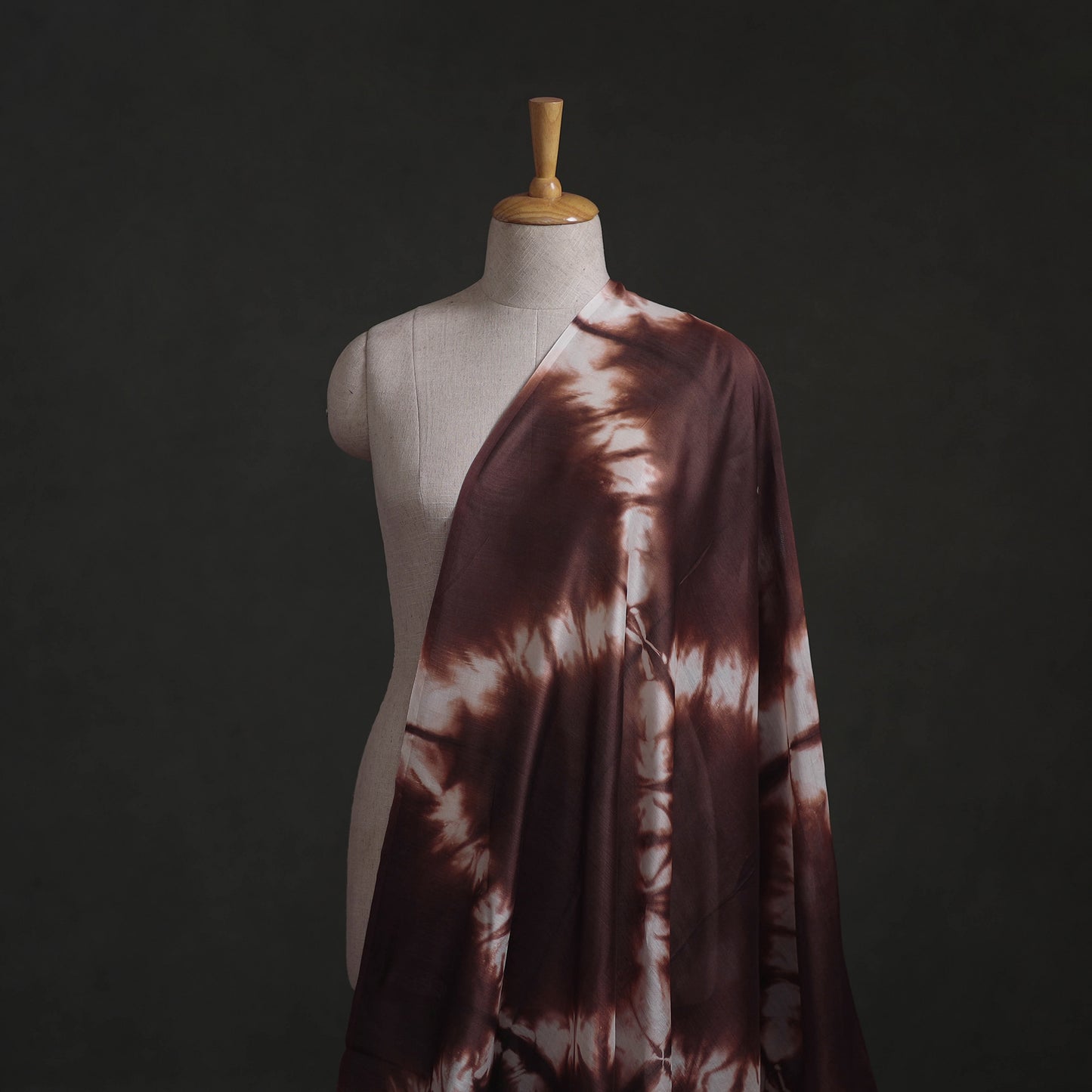 Shibori Tie-Dye Chanderi Silk Fabric 06