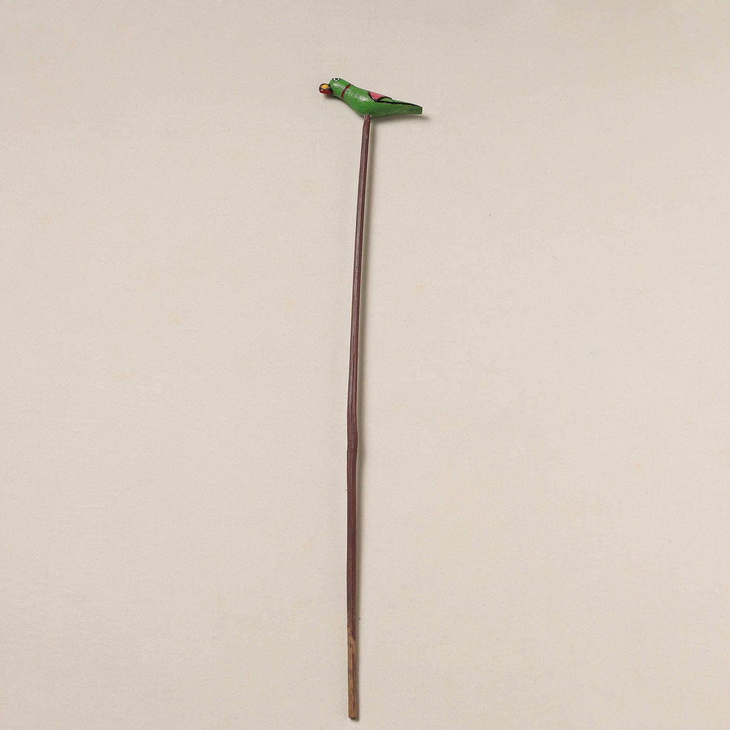 Hand-Carved Wooden Home Decor Bird Stick 09