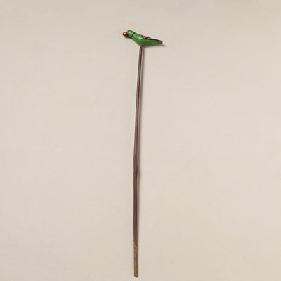 Hand-Carved Wooden Home Decor Bird Stick 09