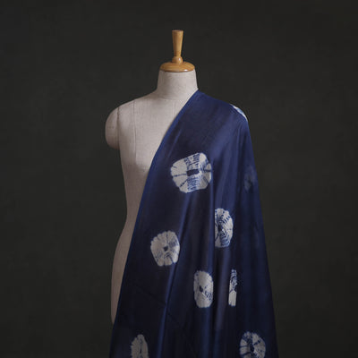 Shibori Tie-Dye Chanderi Silk Fabric 11