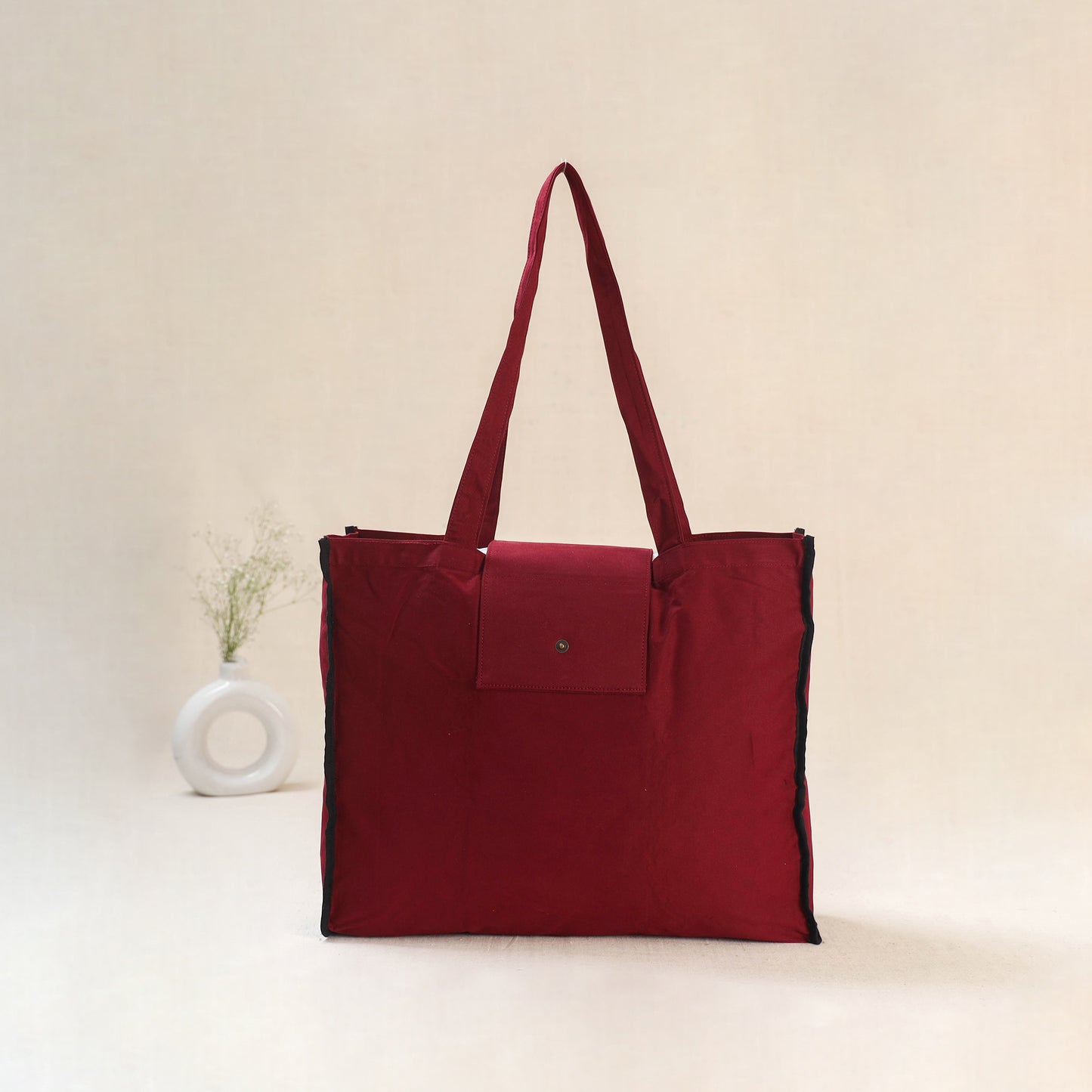 Red - Srikalahasti Handpainted Kalamkari Shoulder Bag 66