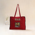 Red - Srikalahasti Handpainted Kalamkari Shoulder Bag 67