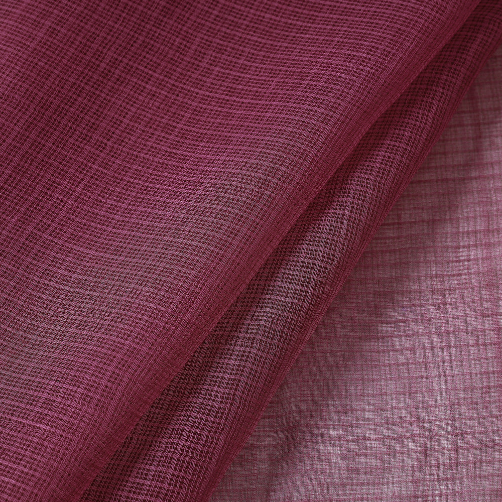 Purple - Plain Weaving Kota Doria Cotton Fabric 07