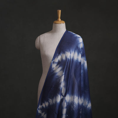 Shibori Tie-Dye Chanderi Silk Fabric 15