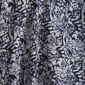 Hand Block Batik Print Cotton Fabric 19