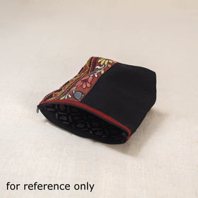 Tagai Work Srikalahasti Kalamkari Handpainted Small Utility Pouch 131