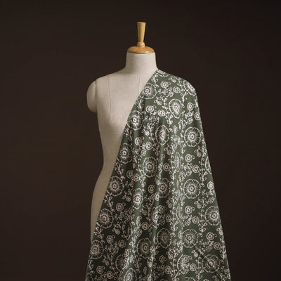 Hand Block Batik Print Cotton Fabric 20