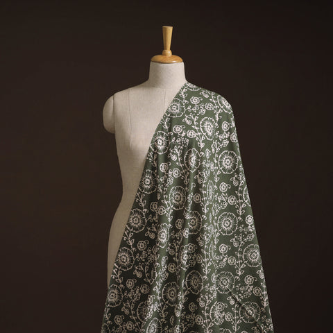 Hand Block Batik Print Cotton Fabric 20