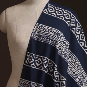 Hand Block Batik Print Cotton Fabric 21