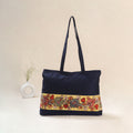 Blue - Srikalahasti Kalamkari Handpainted Shoulder Bag 04
