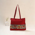 Red - Srikalahasti Kalamkari Handpainted Shoulder Bag 05