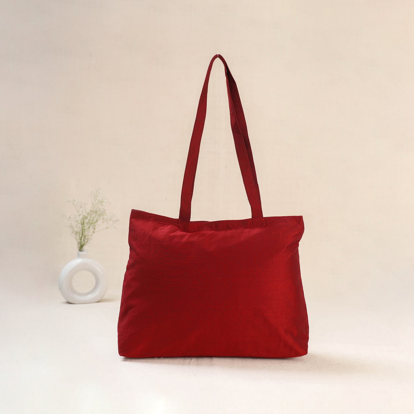 Red - Srikalahasti Kalamkari Handpainted Shoulder Bag 05