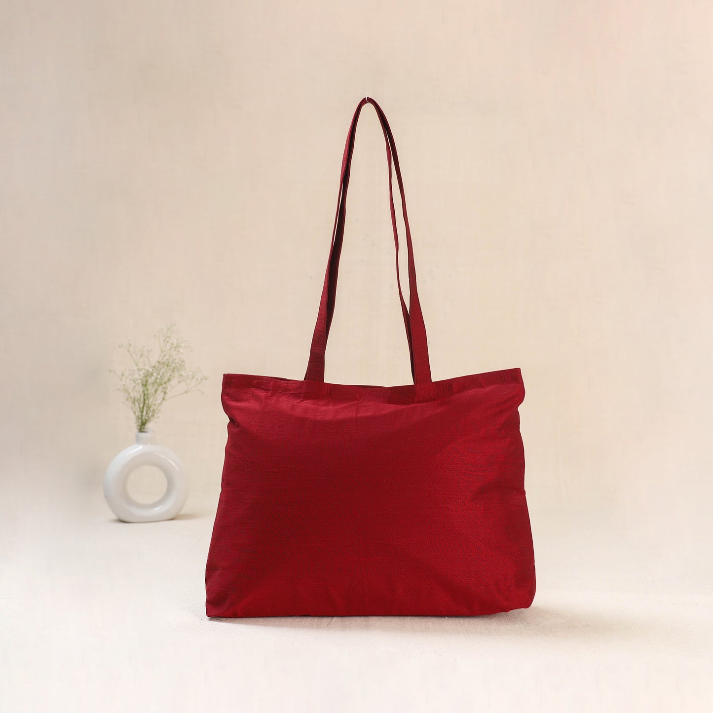 Red - Srikalahasti Kalamkari Handpainted Shoulder Bag 07