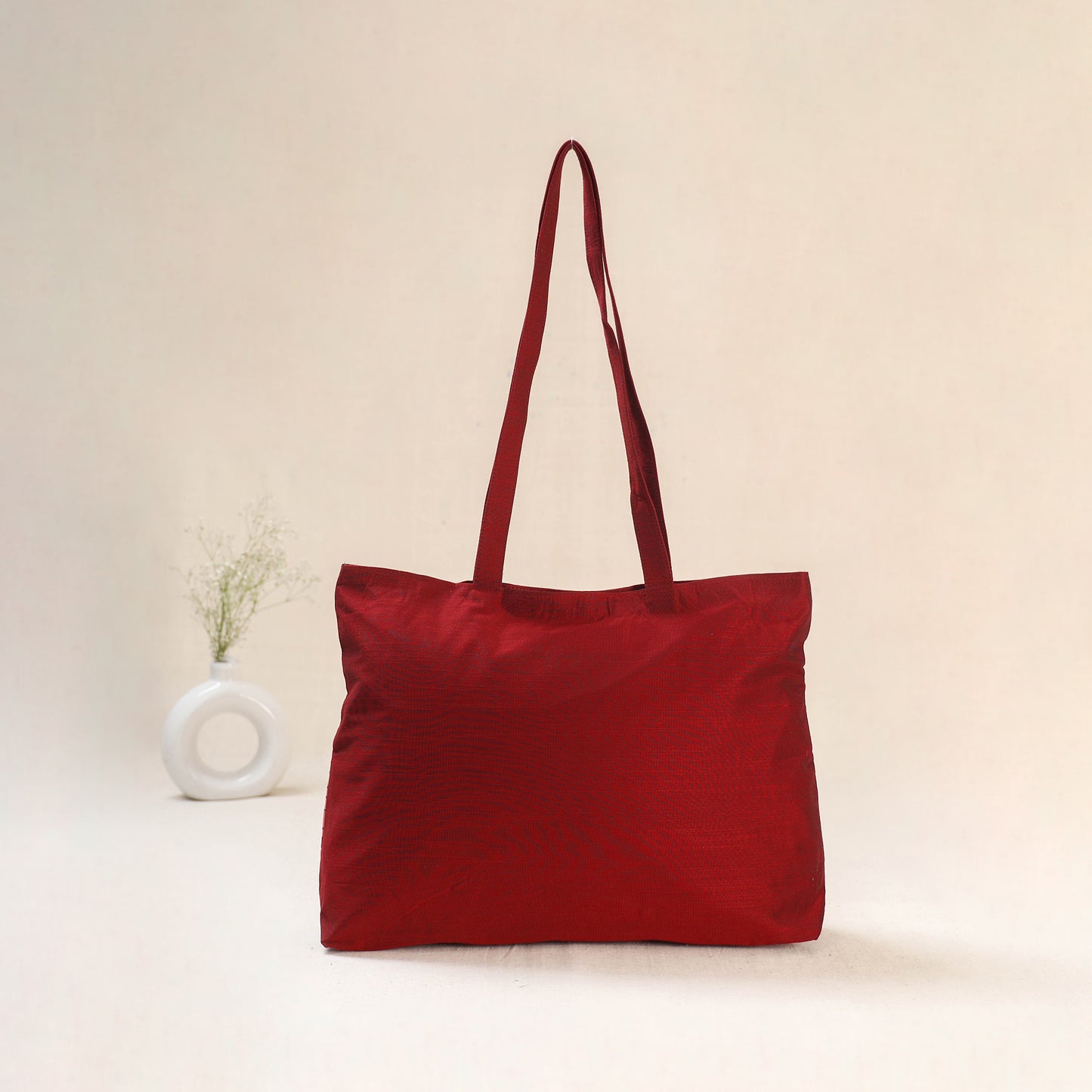 Red - Srikalahasti Kalamkari Handpainted Shoulder Bag 10