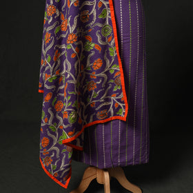 Jacquard Woven 2pc Cotton Unstitched Dress Material Kurta Set with Jewellery 16