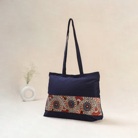 Blue - Srikalahasti Kalamkari Handpainted Shoulder Bag 12