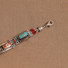 Multicolor - ethnic tribal tibetan metal bracelet