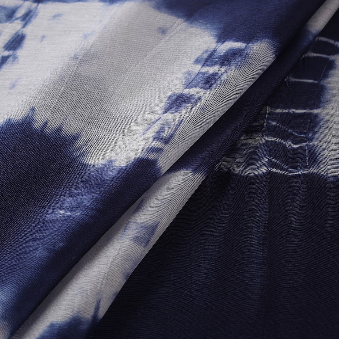 Shibori Tie-Dye Chanderi Silk Fabric 14