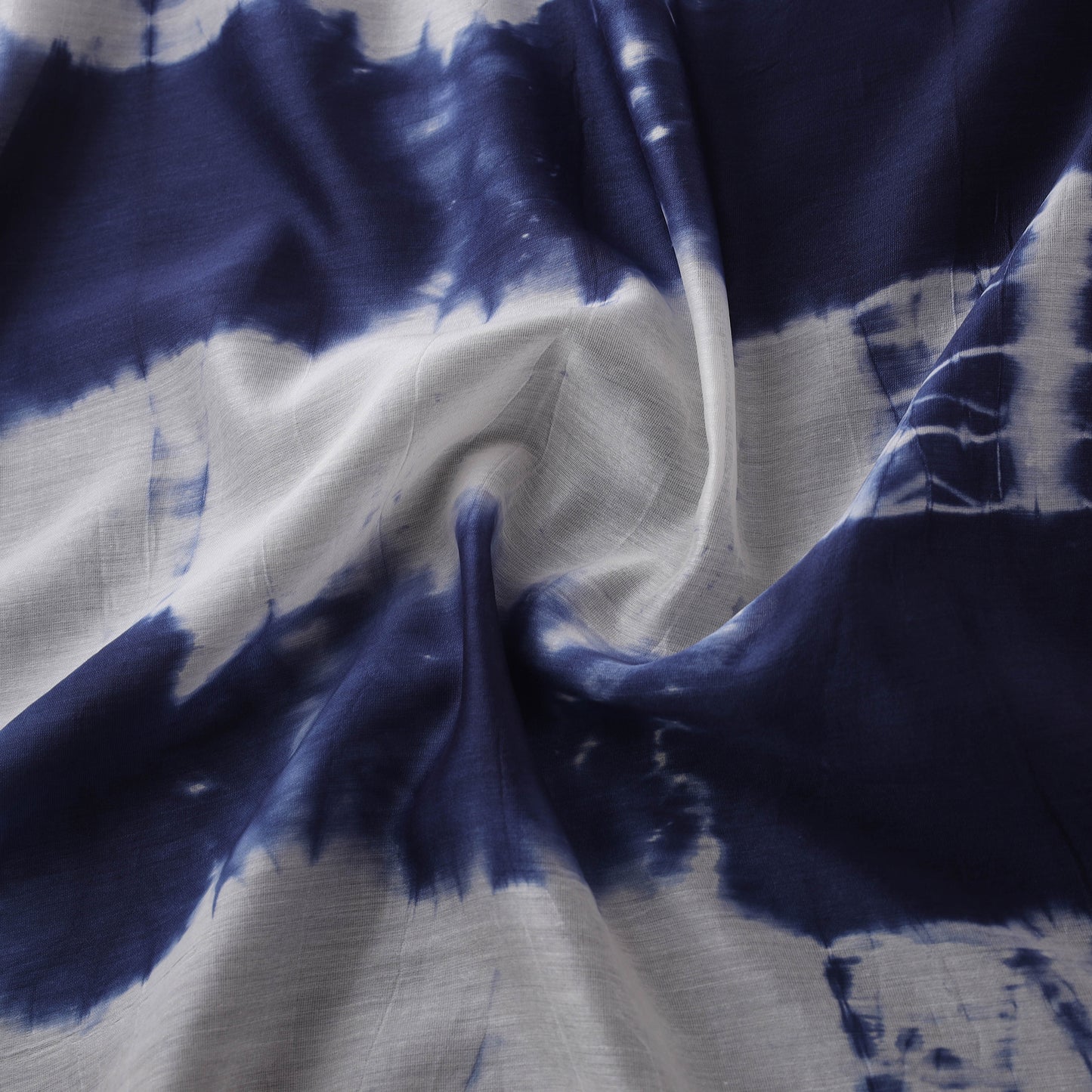 Shibori Tie-Dye Chanderi Silk Fabric 14