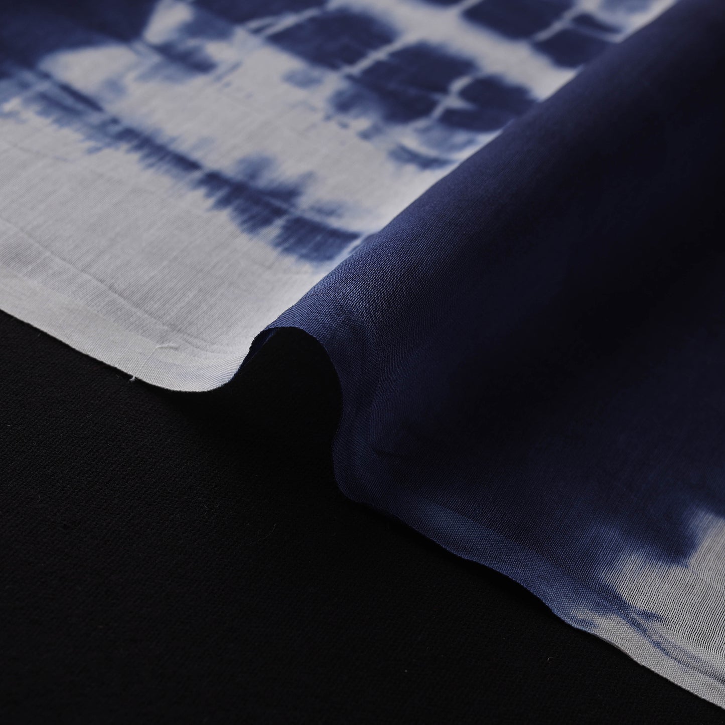 Shibori Tie-Dye Chanderi Silk Fabric 14