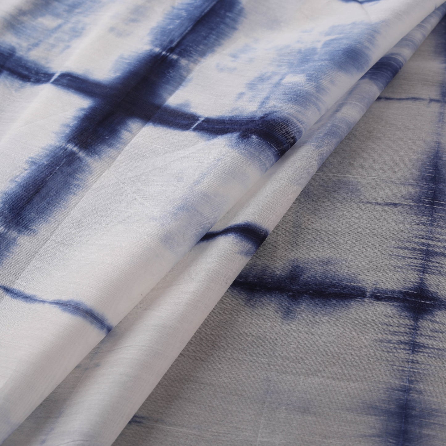 Shibori Tie-Dye Chanderi Silk Fabric 12
