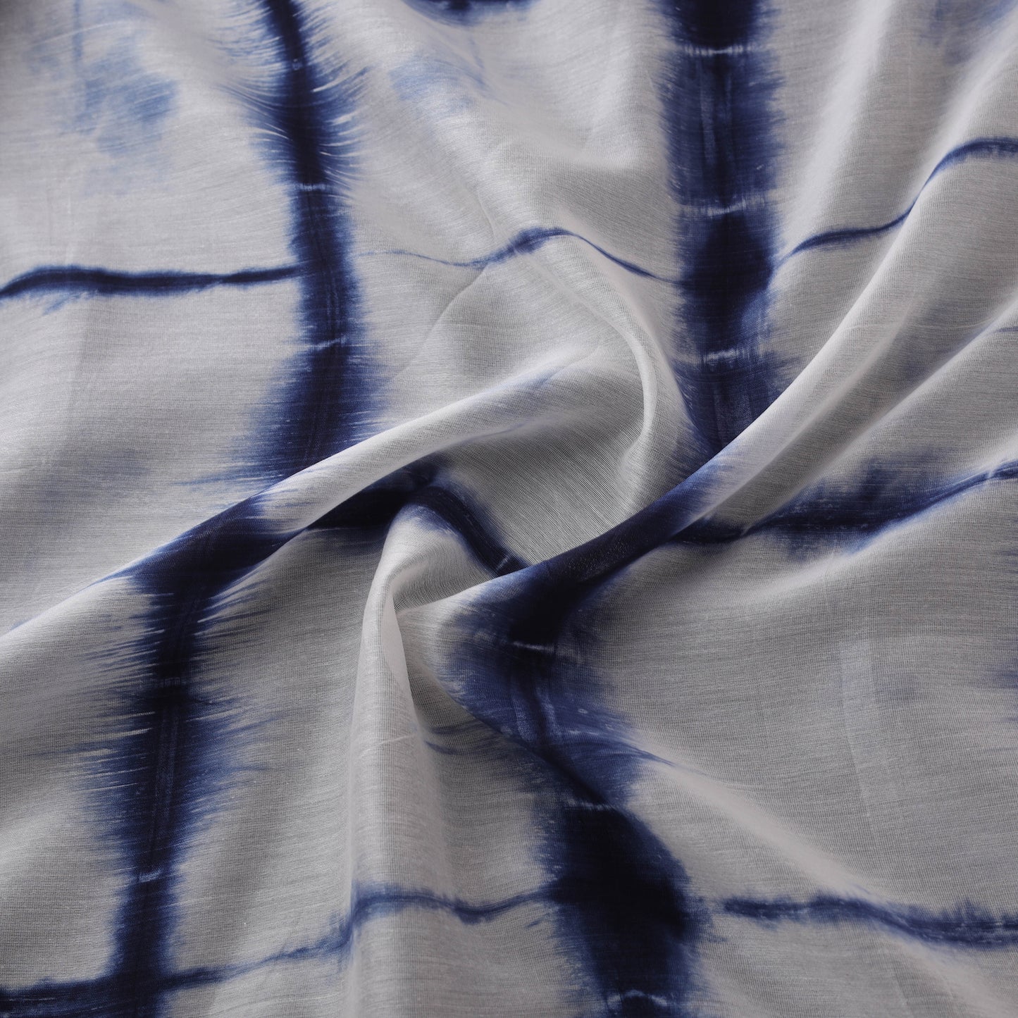 Shibori Tie-Dye Chanderi Silk Fabric 12