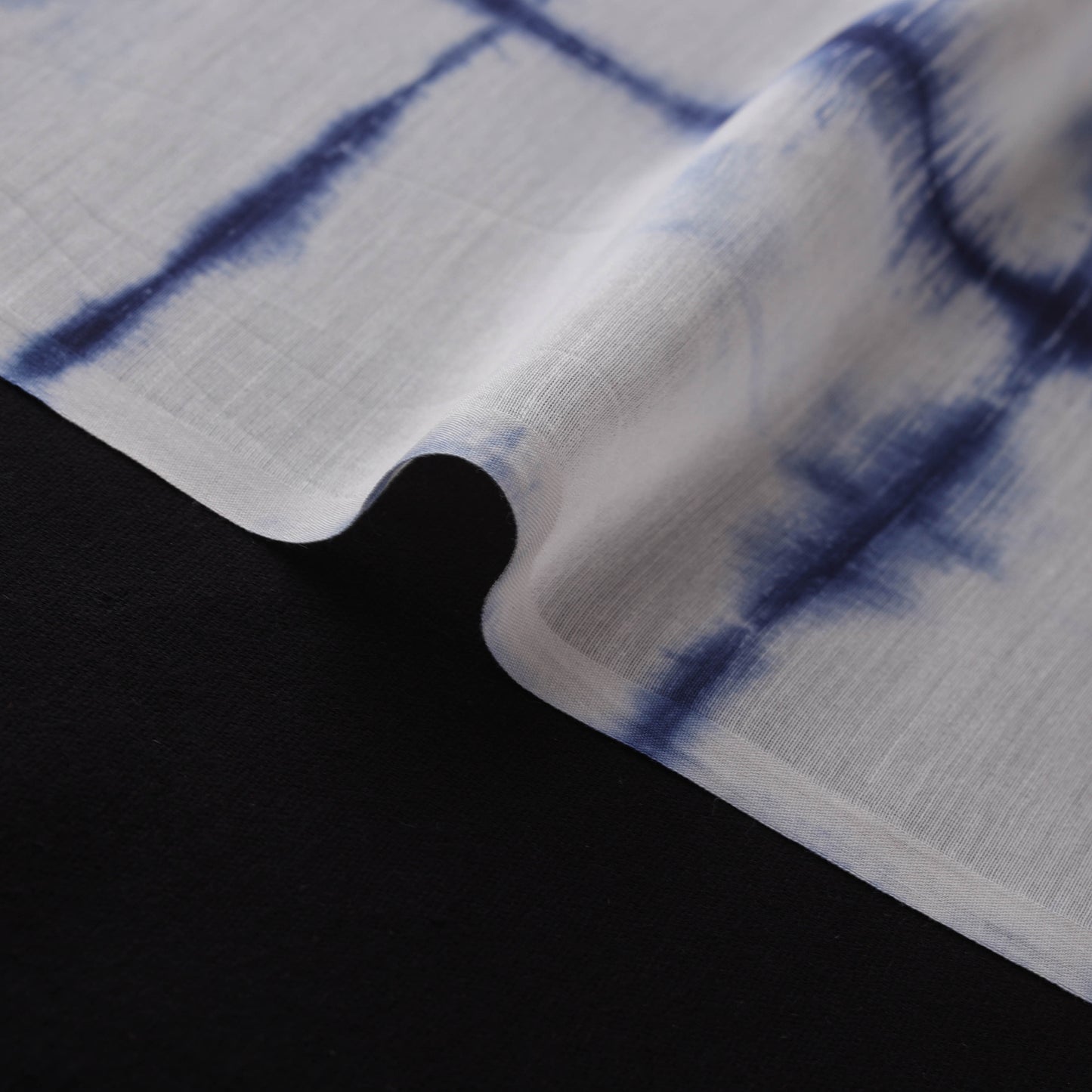 Shibori Tie-Dye Chanderi Silk Fabric 12