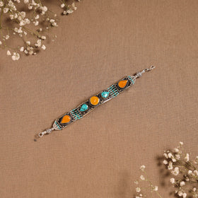 Multicolor - ethnic tribal tibetan metal bracelet