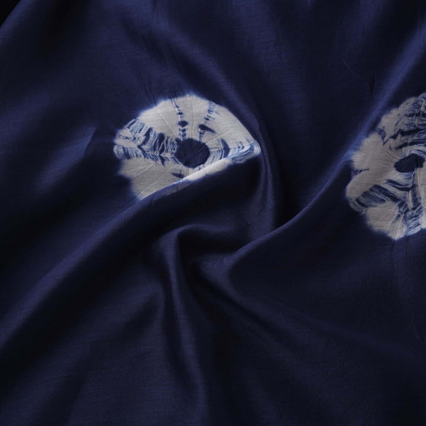Shibori Tie-Dye Chanderi Silk Fabric 11