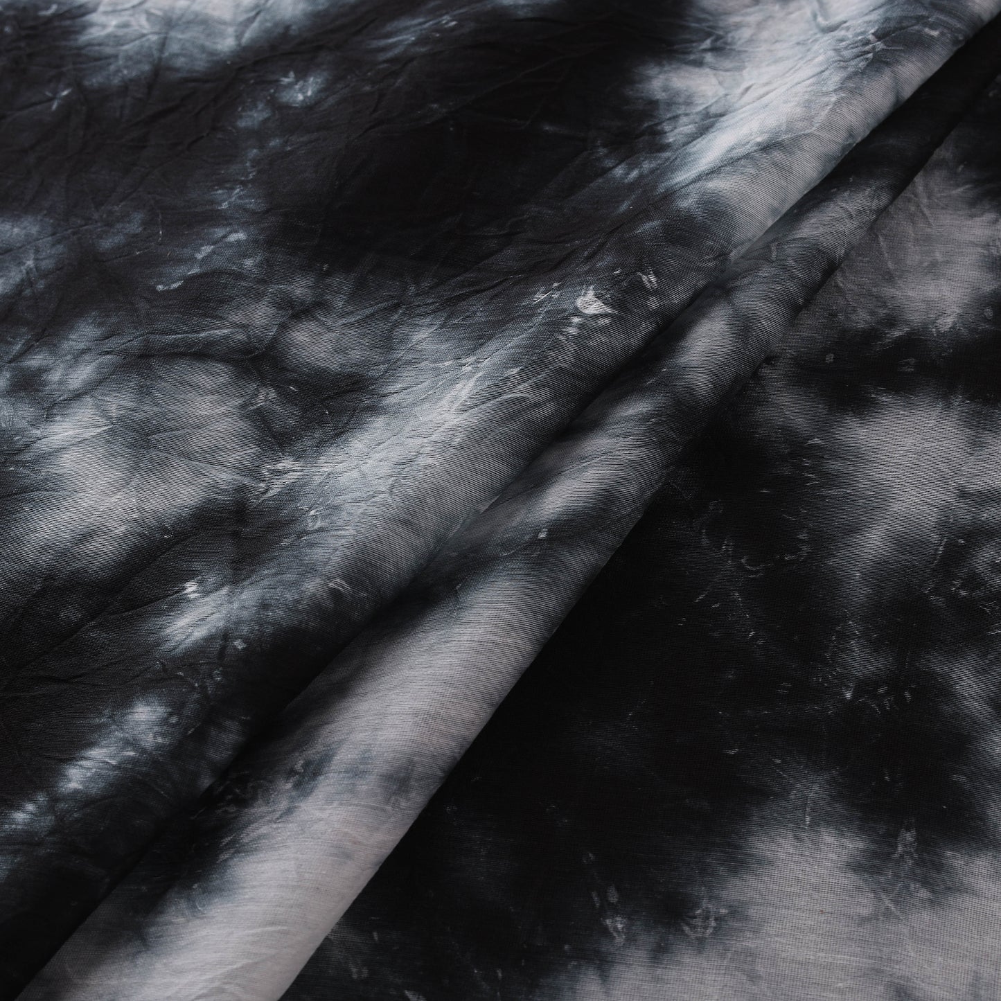 Shibori Tie-Dye Chanderi Silk Fabric 10