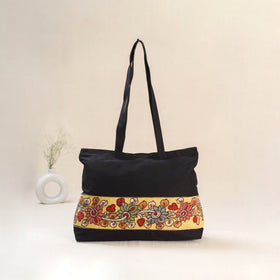 Black - Srikalahasti Kalamkari Handpainted Shoulder Bag 19