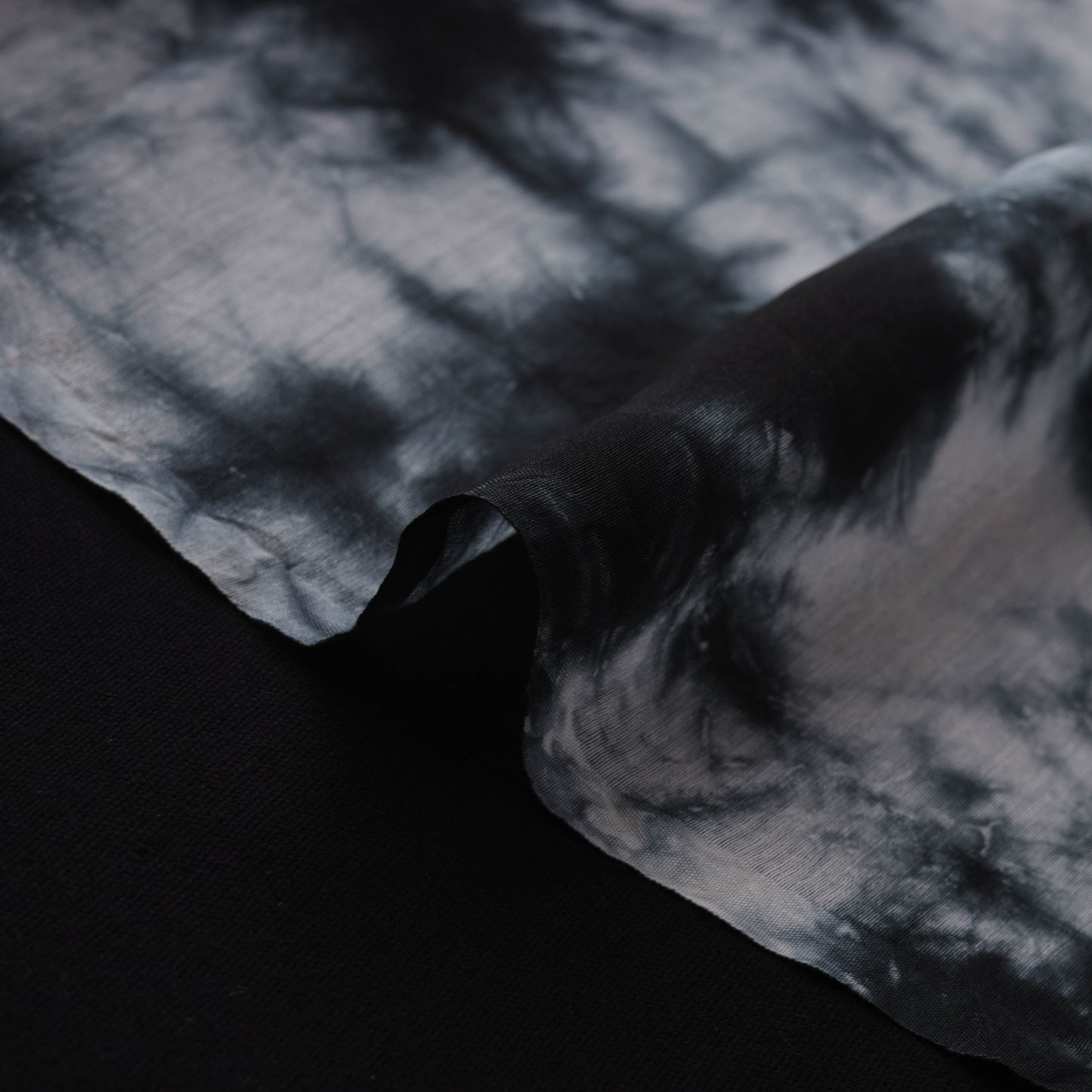 Shibori Tie-Dye Chanderi Silk Fabric 10